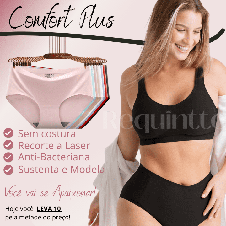 Calcinhas ComfortPlus [LEVE 10 PAGUE 5]