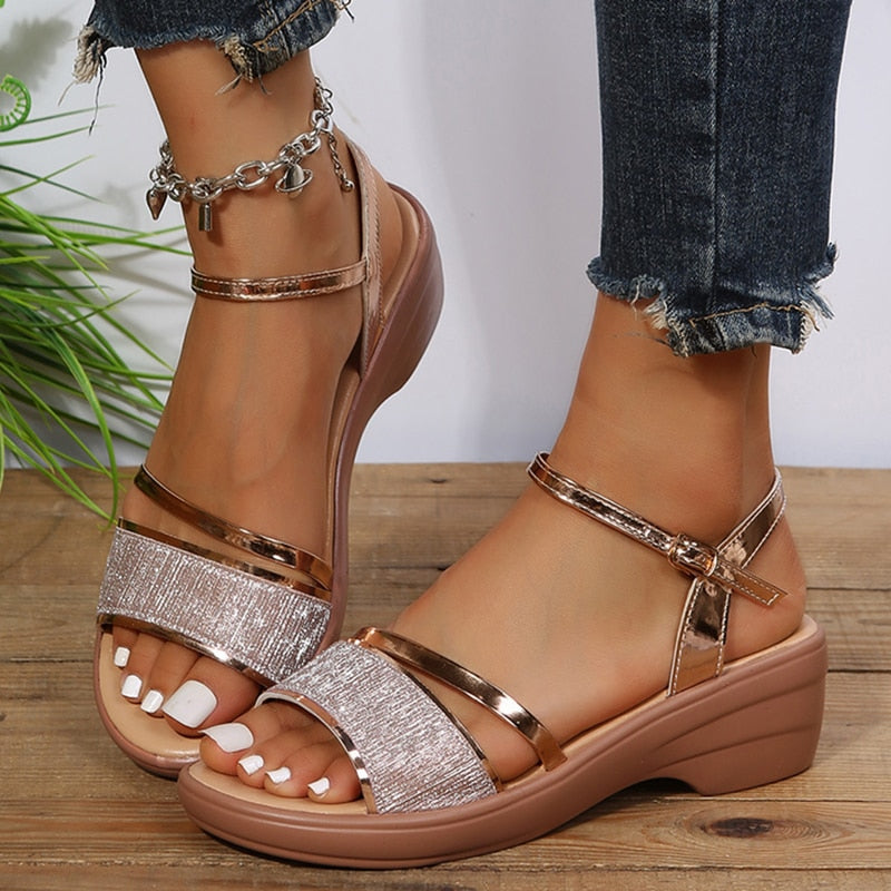 Sandália Plataforma Luxo Jasmin